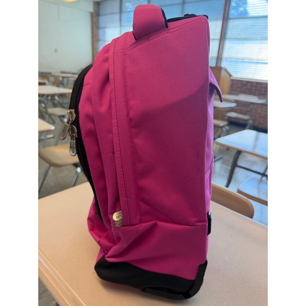 MOJO Colorado Avalanche Pink 19” Wheeled Rolling Backpack NHL - Picture 7 of 13